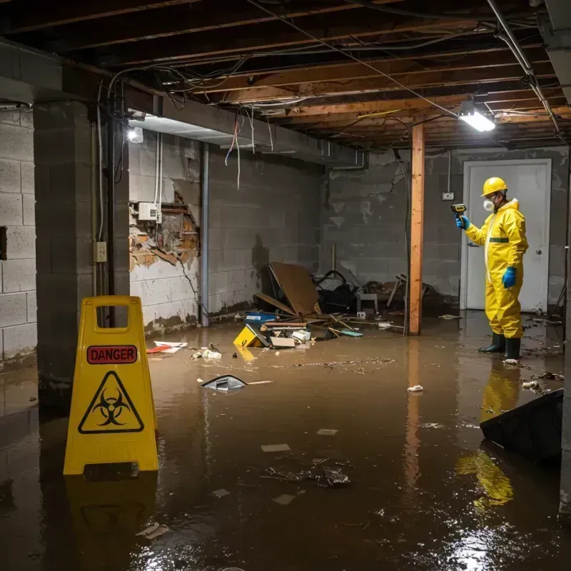 Flooded Basement Electrical Hazard in West Brattleboro, VT Property